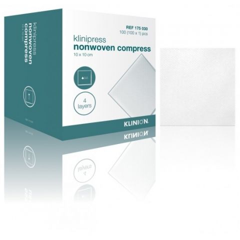 Klinion Mullbinde nonwoven steril 4-lagig 10x10cm 100 Stück