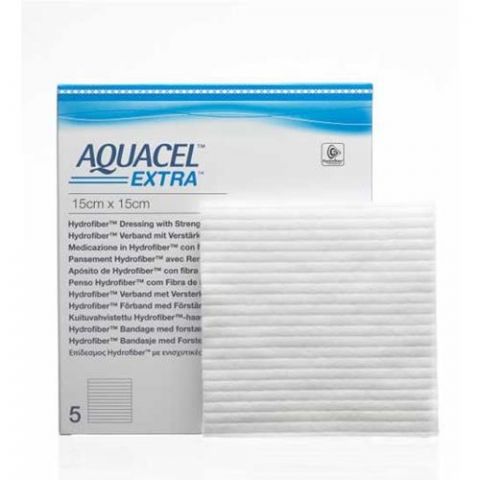 Aquacel Extra Hydrofibre Wundverband steril 15x15cm