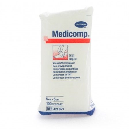 Medicomp Mullkompresse Non-woven 4-lagig 5x5cm