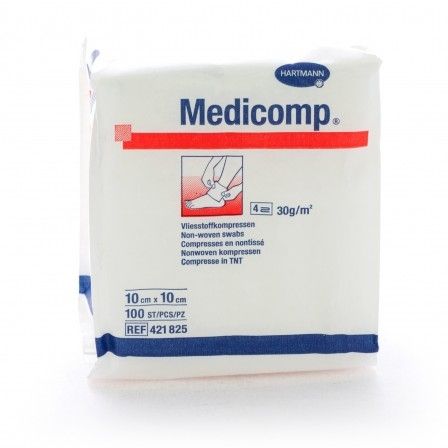 Medicomp Mullkompresse non-woven 4-lagig 10x10cm