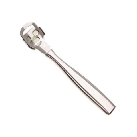 Pediküre Inox Hornhautrasierer 14cm sterilisierbar mit 10 Ersatzklingen