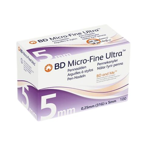 BD Microfine ultra Pen-Nadeln 0,25 x 5mm (31G) 100 Stück