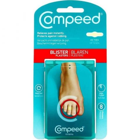 Compeed Blasenpflaster auf Zehen