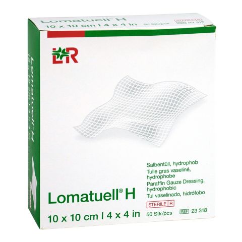 Lomatuell H-Salbengaze 10x10cm 50 Stück Verpackung