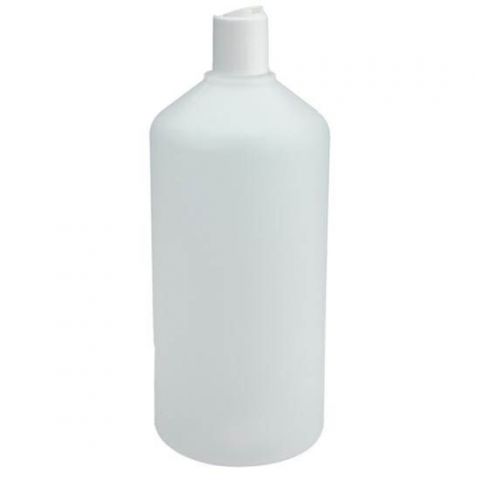 Leere Flasche mit Messkappe 1 Liter